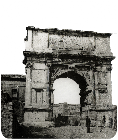 Arco di Tito foto 1870 circa