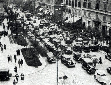 Via veneto in una foto d'epoca