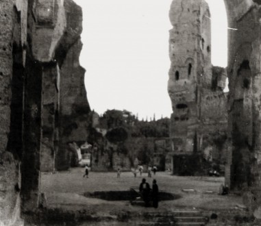 Le terme di Caracalla in una foto del 1928.
